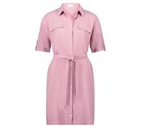 Sommerkleid CARTOON "Cartoon Freizeitkleid mit Gürtel", Damen, Gr. 46, Normalgrößen, lila (lilas), Obermaterial: 55% Leinen, 45% Viskose., casual, lässig geschnitten kurz, Kleider, Material (14539615-