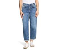 Cartoon Ankle-Jeans Used-Look mit Waschung Damen Loose Fit Dunkelblau Größe 38