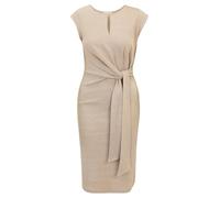 Jerseykleid CARTOON "Cartoon Jerseykleid mit Lurexfaden", Damen, Gr. 44, Normalgrößen, nature, silber, Obermaterial: 76% Baumwolle, 15% Polyester, 9% Polyester metallisiert., modisch, figurbetont kurz