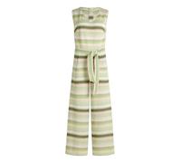 Overall CARTOON "Damen mit Bindegürtel", Damen, Gr. 38, Normalgrößen, grün, rosé, Obermaterial: 98% Polyester, 2% Elasthan, tailliert, V-Ausschnitt, Overalls Overall (73352834-38) grün, rosé