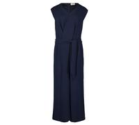 Cartoon Damen Jumpsuit mit Bindegürtel Navy Blue,44