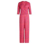 Overall CARTOON "Cartoon Jumpsuit mit weitem Bein", Damen, Gr. 36, Normalgrößen, bunt (orange, lila), Obermaterial: 95% Polyester, 05% Elasthan., modisch, tailliert, U-Boot-Ausschnitt, Overalls, Desig