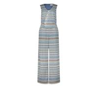 Overall CARTOON "Damen mit Westenteil", Damen, Gr. 46, Normalgrößen, blau, camel, Obermaterial: 100% Polyester. Futter: 96% Viskose, 4% Elasthan, tailliert, V-Ausschnitt, Overalls Overall (52153108-46