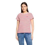 Kurzarmshirt CARTOON "Damen mit Rundhalsausschnitt", Damen, Gr. 34, rot (cream, rot), Obermaterial: 100% Baumwolle, loose fit normal, Rundhals, Shirts (58221611-34) cream, rot