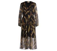 Cartoon Damen Lang 1/1 Arm Kleid, Black/Nature, 36 EU