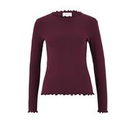 Cartoon Damen Langarm-Shirt mit Kragen 34, Dark Aubergine