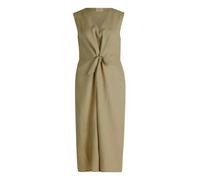 Sommerkleid CARTOON "Cartoon Leinenkleid mit Cut-Outs", Damen, Gr. 44, Normalgrößen, elm, Obermaterial: 100% Leinen., modisch, körpernah lang, U-Boot-Ausschnitt, Kleider, Form (55855241-44) elm