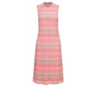 Midikleid CARTOON "Cartoon Midikleid mit Stehkragen", Damen, Gr. 40, Normalgrößen, rosa (rosa, taupe), Obermaterial: 95% Polyester, 5% Polyester metallisiert. Futter: 95% Viskose, 5% Elasthan., modisc