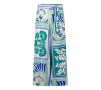 Palazzohose CARTOON "Damen mit Gummizug", Damen, Gr. 40, Normalgrößen, grün, blau, Obermaterial: 100% Viskose, lässig geschnitten lang, Hosen Palazzohose (99929310-40) grün, blau
