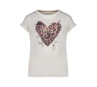 Cartoon Damen Printshirt mit Ärmelaufschlag