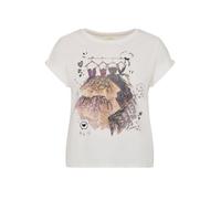 Cartoon Damen Printshirt mit Ärmelaufschlag 44, Patch Cream/Beige