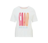 Cartoon Damen Printshirt mit Rundhalsausschnitt