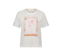 Cartoon Damen Printshirt mit Rundhalsausschnitt 40, Patch Cream/Pink