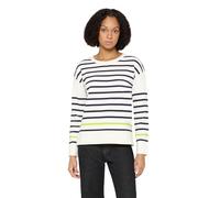 CARTOON - Strickpullover Weiß/Blau - Gr. - 38