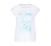 Cartoon Damen Rundhals-Shirt mit Placement 38, Patch Cream/Light Blue