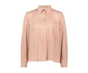 Cartoon Damen Satin-Bluse mit Knöpfen