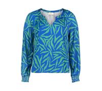 Cartoon Damen Schlupfbluse mit Muster 38, Green/Blue