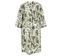 Cartoon Damen Sommerkleid mit Muster 42, Cream/Green