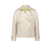 Kurzblazer CARTOON "Cartoon Damen Sommermantel mit Reverskragen", Damen, Gr. 40, beige (sheer bliss), Obermaterial: 94% Polyester, 06% Elasthan., modisch, lässig geschnitten normal, Langarm, Blazer, F