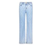 Stretch-Jeans CARTOON "Damen mit Strass", Damen, Gr. 38, Normalgrößen, light blau denim, Obermaterial: 65% Baumwolle, 28% Polyester, 6% Viskose, 1% Elasthan, straight fit, Jeans, Topseller (30378446-3