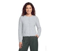 Cartoon Strickjacke Damen Rundhalsausschnitt Grau Gr. 42 – 85% Polyamid/15% Polyester