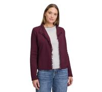 Strickjacke CARTOON "Cartoon Damen Strick-Cardigan mit Fransen", Damen, Gr. 42, lila (schwarz aubergine), Obermaterial: 52% Viskose, 30% Polyester, 18% Polyamid., modisch, lässig geschnitten normal, S