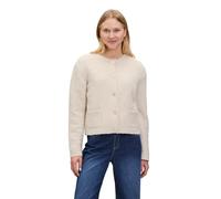 Cartoon Strickjacke 5709/7063 Damen mit Knopfleiste, Rundhals, Beige Gr. 44