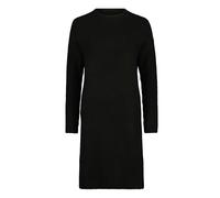 Cartoon Damen Strickkleid mit Kragen Schwarz,38