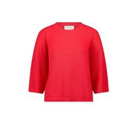 Cartoon Strickpullover Damen mit Rundhalsausschnitt 80% Baumwolle 20% Polyamid Rot Gr. 36