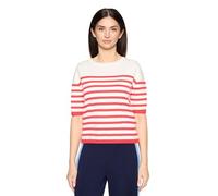 Cartoon Damen Strickpullover mit Rundhalsausschnitt 40, Cream/Red