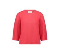 Cartoon Strickpullover Kurz Damen Rundhalsausschnitt 80% Baumwolle, 20% Polyamid Rot Gr. 40