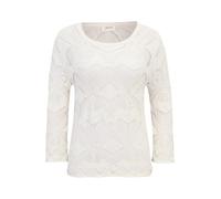 Cartoon Strickpullover Pearled Ivory Damen Rundhalsausschnitt Größe 44