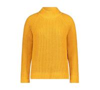 Cartoon Strickpullover Gold Damen mit Stehkragen 100% Polyester 44 Orange