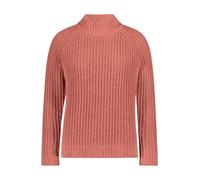 Cartoon Strickpullover Kurz mit Stehkragen Damen Terra Cotta Größe 40
