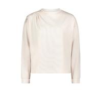 Cartoon Sweatshirt Damen mit Kragen 65% Polyester/35% Baumwolle lässig Gr. 42 Beige