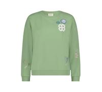 Cartoon Damen Sweatshirt mit Rippbündchen