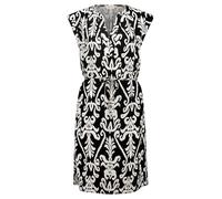 Cartoon Damen Tunikakleid mit Muster Black-Nature,42