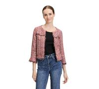 Cartoon Damen Tweedblazer mit Fransen 42, Rosé/Pink