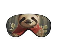 Cartoon Faultier Schlafmaske Augenmaske Augenmasken für Schlaf Schlafmasken für Frauen Männer Reise Augenmaske Verstellbare Schlafmaske Schlafmaske Verdunkelung Niedliche Schlafmaske