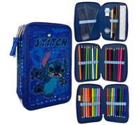 CARTOON Federmäppchen mit 3 Reißverschlüssen für die Schule, 44 Stück, Schreibwaren, Stifte Papermate, Filzstifte Giotto, Zubehör für Kinder und Jugendliche, Stich, mäppchen