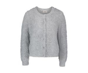CARTOON - Flauschige Strickjacke grau - Gr. - 44