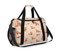 Cartoon Fox Süße Reisetasche für Mädchen, Jungen, Damen, Herren, Fuchs, Wochenende, Übernachtung, Schultertasche, Handtasche, für Reisen, Sport, Fitnessstudio