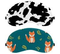 Cartoon-Fuchs-Ahornblatt-Muster