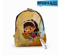 Cartoon Gabbys Dollhouse Rucksack Kinder Kinder 3D gedruckt Knapsack Kinder Anime Rucksäcke Schule Tasche Jungen Mädchen Geschenk