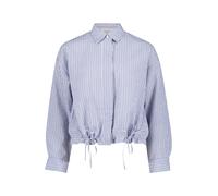 Cartoon Bluse Klassische Damen mit Raffung Streifen Viskose 82%/Polyamid 18% Blau/Weiß Gr. 36