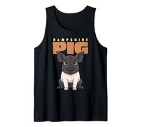 Cartoon Hampshire Pig Bauernhof Tierliebhaber niedliche Schweine Tank Top