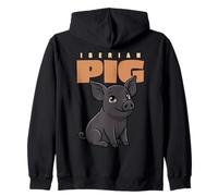 Cartoon Iberisches Schwein Bauernhof Tierliebhaber Niedliche Schweine Kapuzenjacke