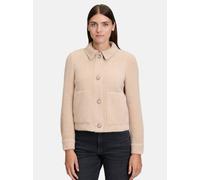 Jackenblazer CARTOON "Cartoon Damen Casual-Jacke mit aufgesetzten Taschen", Damen, Gr. 42, beige, Obermaterial: 82% Polyester, 18% Polyamid., casual, gerade normal, Rundhals, Blazer (88274922-42) beig