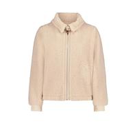 Plüschjacke CARTOON "Cartoon Damen Plüschjacke mit Eingrifftaschen", Damen, Gr. 40, beige (ivory cream), Obermaterial: 100% Polyester., casual, lässig geschnitten, Jacken (95413937-40) ivory cream