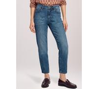 Ankle-Jeans CARTOON "Damen mit Waschung", Damen, Gr. 34, Normalgrößen, dunkelblau denim, Obermaterial: 99% Baumwolle, 1% Elasthan, Ballonform, Jeans (37374925-34) dunkelblau denim